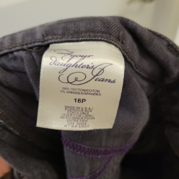 Vintage NYD Jeans - Dark Grey Wash - Bling/ Studs - Bootcut - Petite - Picture 3 of 9